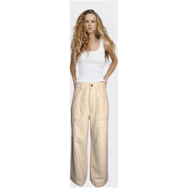 Boho Ecru Jeans