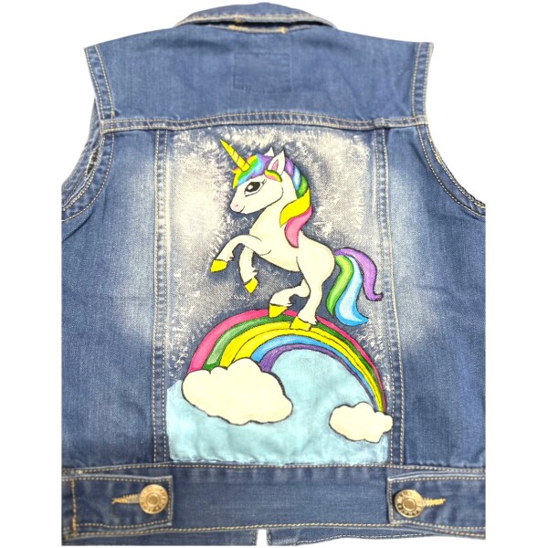 ΠΑΙΔΙΚΟ CUSTOM JEAN ΓΙΛΕΚΟ UNICORN